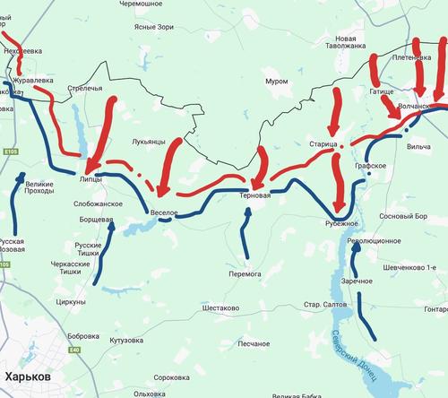 Военкоры: бои в Харьковской области идут на рубеже Волчанск - Старица – Терновая Военкоры: бои в Харьковской области идут на рубеже Волчанск - Старица – Терновая